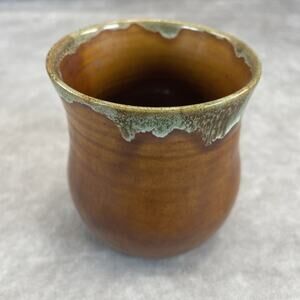 Van Briggle 1920s Art Pottery Brown Glaze Ceramic Miniature Cabinet Vase 3.5"